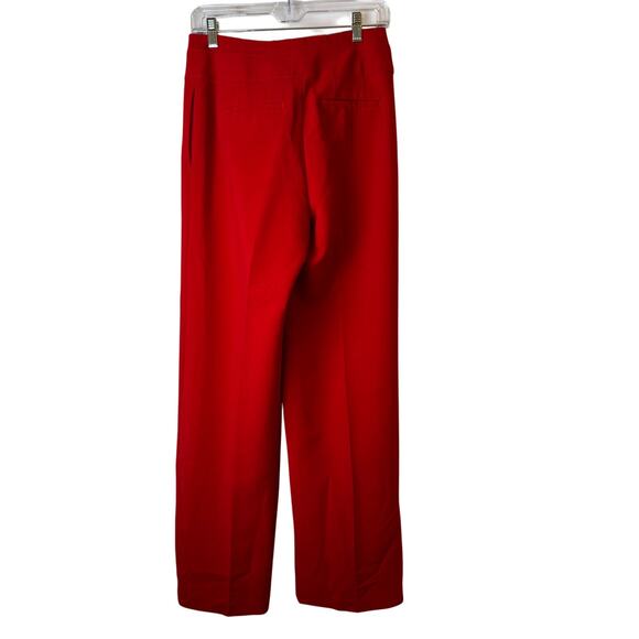Boden Melina Paperbag Trousers Red Wide Leg High Rise Tie Waist Size 6 NWT - Picture 3 of 11